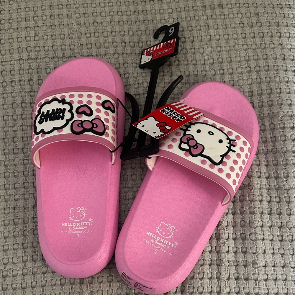 Hello Kitty Pink Polka Dot Kids Sandals